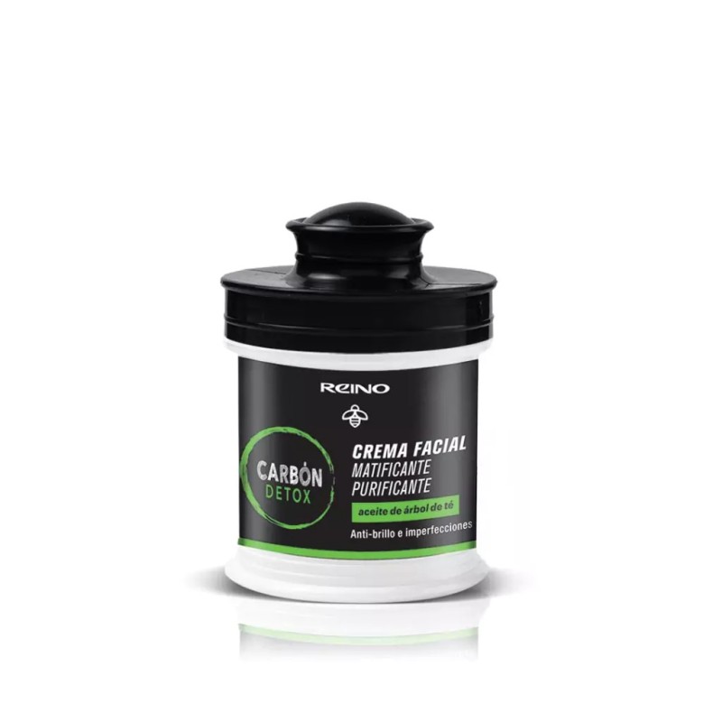 Crema Facial Matificante Purificante Carbón Detox Hidratante Crema Facial Matificante Purificante Carbón Detox Hidratante