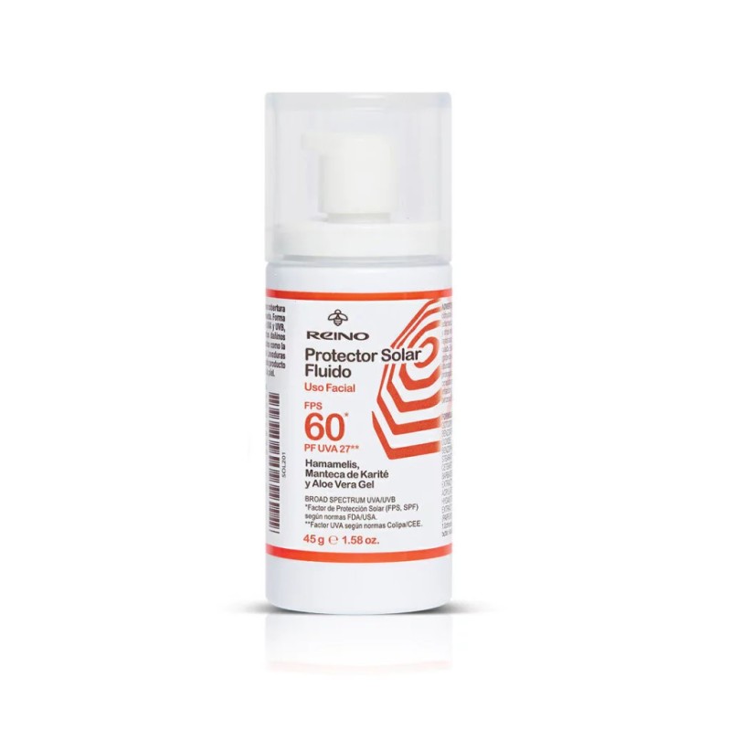 Protector Solar Fluido FPS60 Hidratante y Antioxidante Protector Solar Fluido FPS60 Hidratante y Antioxidante