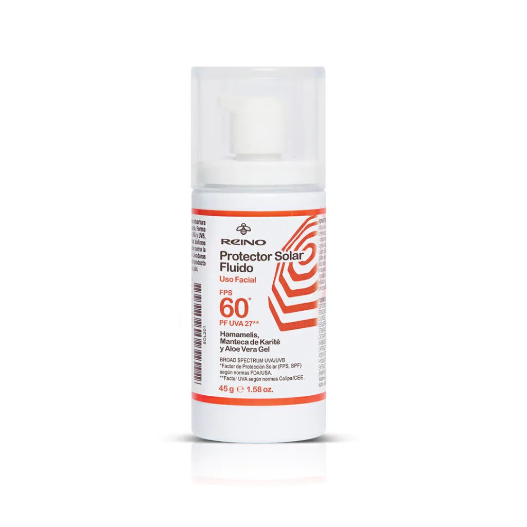 Protector Solar Fluido FPS60 Hidratante y Antioxidante
